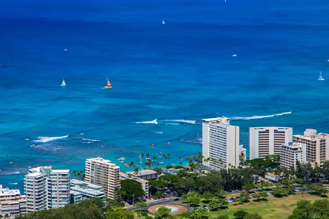 a city next to the ocean